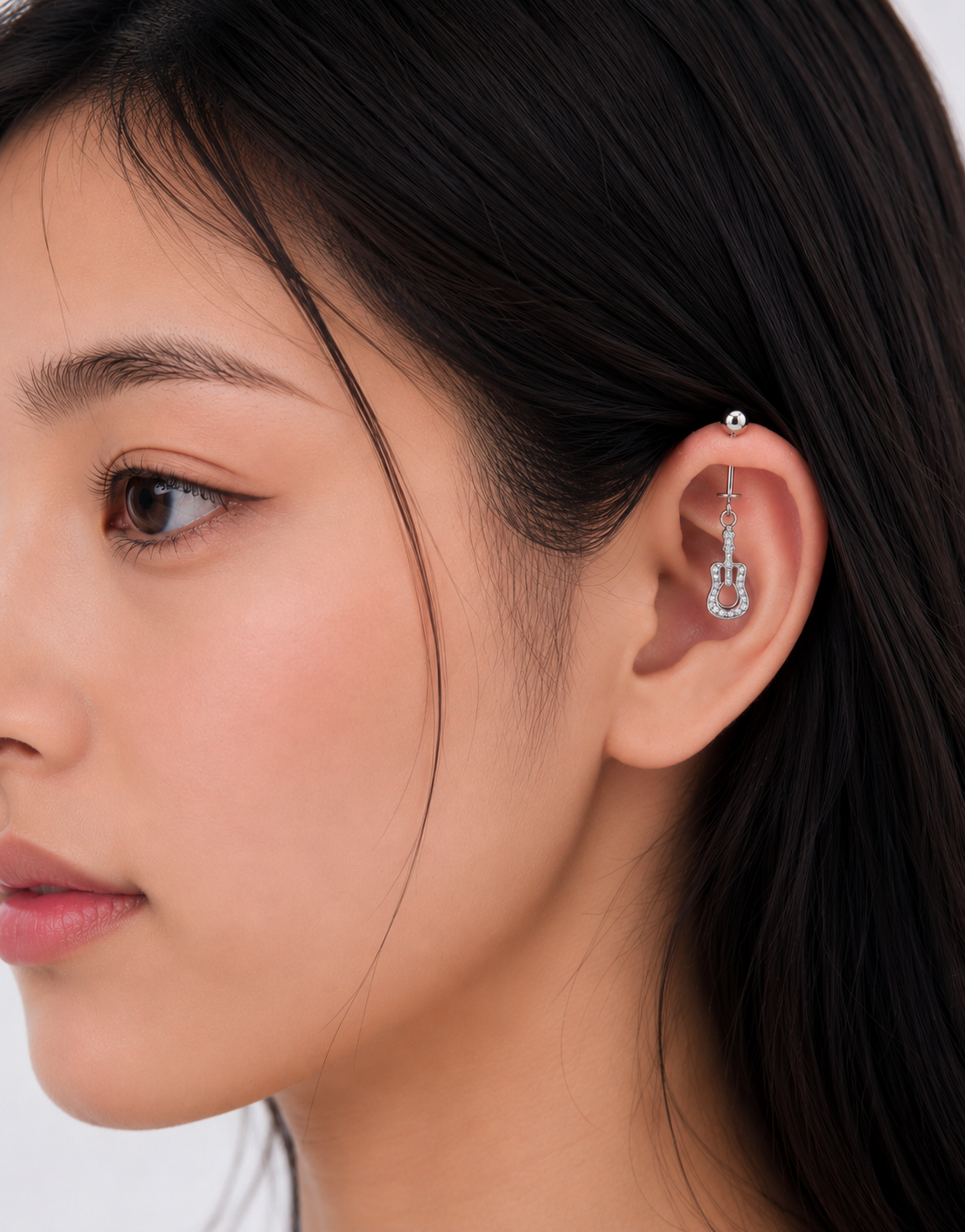 Melody Spark Guitar Earrings - Image 3
