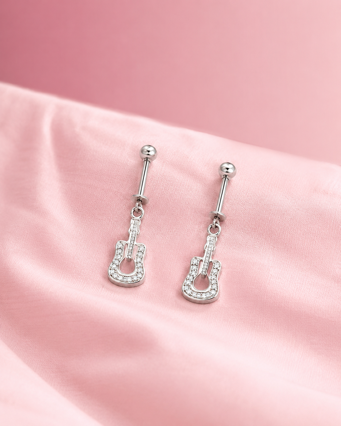 Melody Spark Guitar Earrings - Image 2