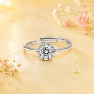 Simple Round Solitaire Ring