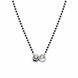 Silver Double Circle Mangalsutra