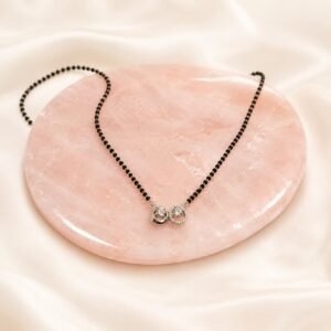 Silver Double Circle Mangalsutra