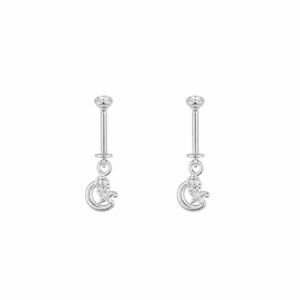 Celeste Moon Charm Earrings