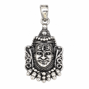 Antique silver deity pendant