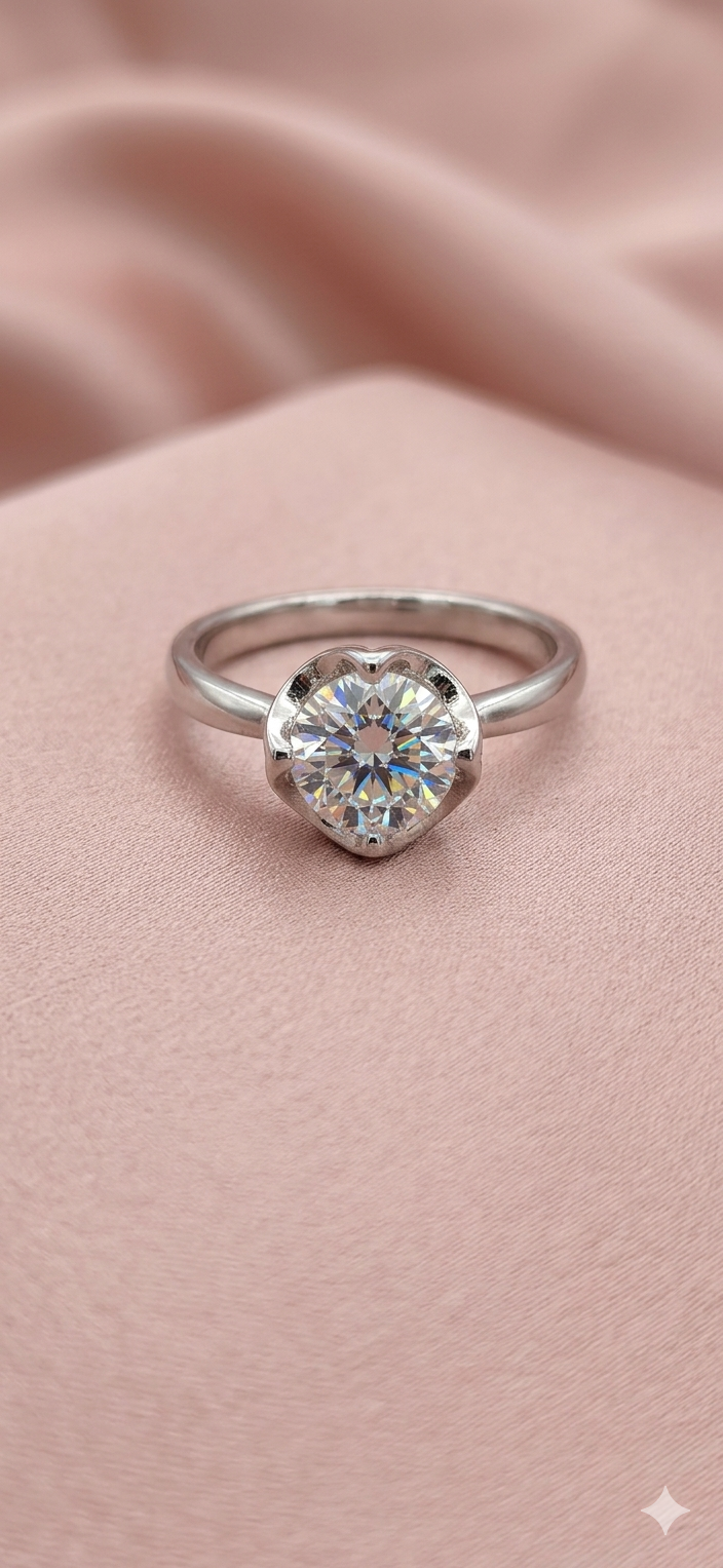 Silver 925 Solitaire Women Ring - Image 2