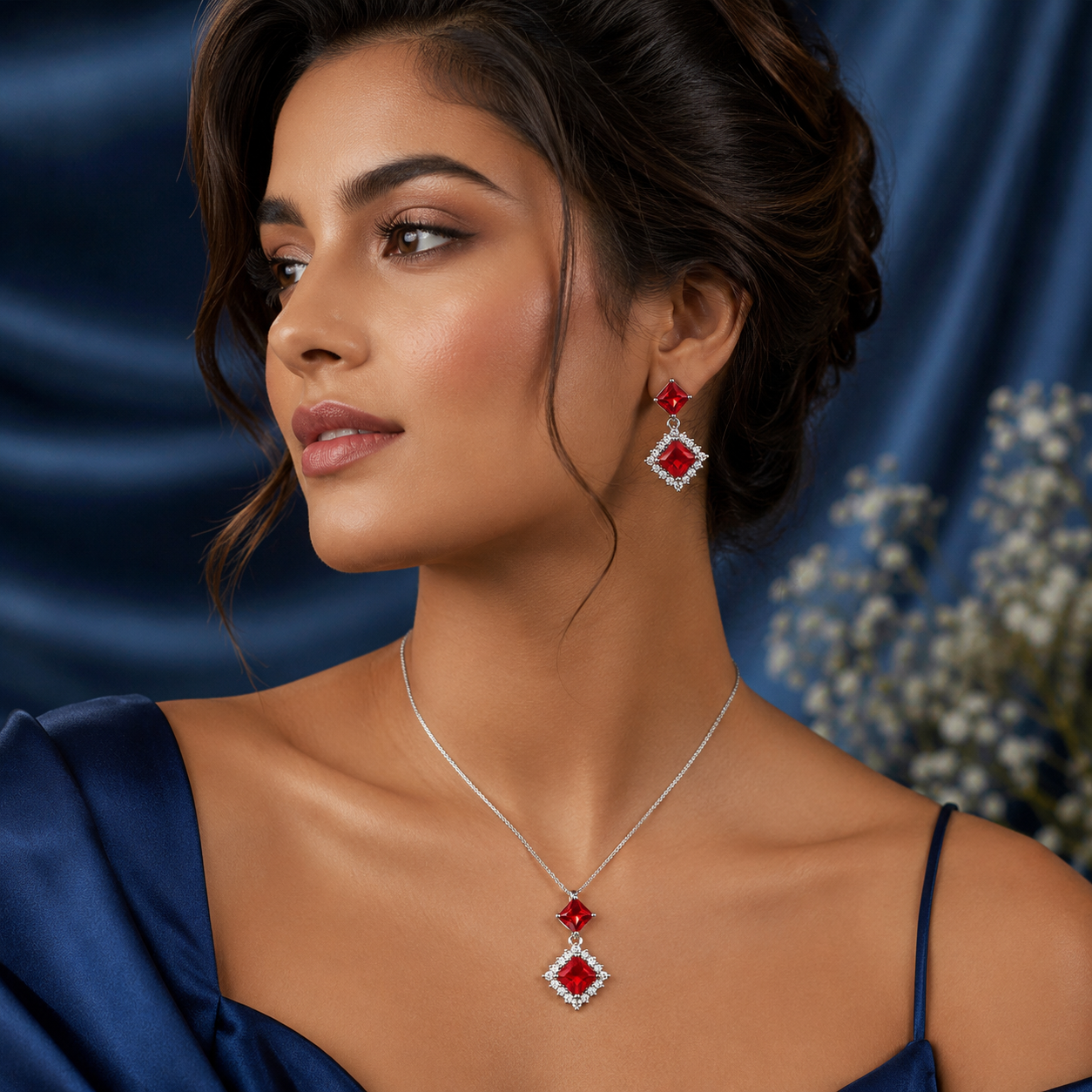 Ruby Spark Silver Set - Image 3