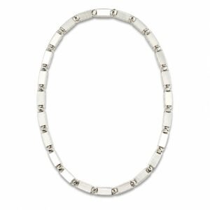Classic Bar Link Silver Chain