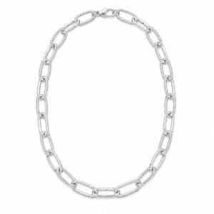 Elegant Paperclip Link Silver Chain