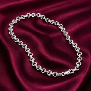 Classic Round Link Silver Chain