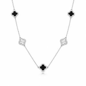 Clover Charm Silver Chain