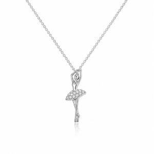 Ballerina Silver Pendant Chain