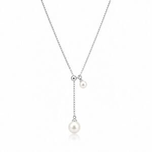 Pearl Drop Silver Chain