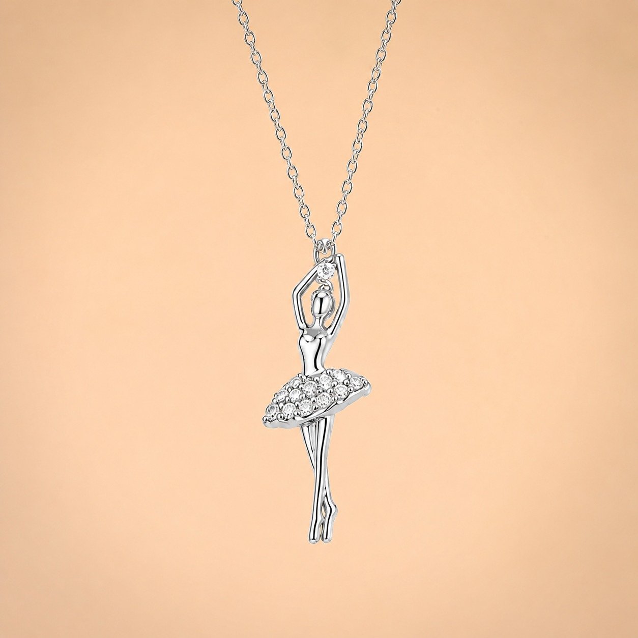 Ballerina Silver Pendant Chain - Image 2