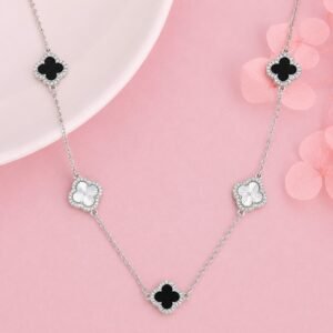 Clover Charm Silver Chain