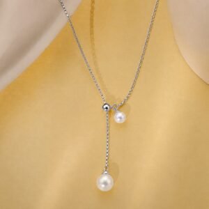 Pearl Drop Silver Chain