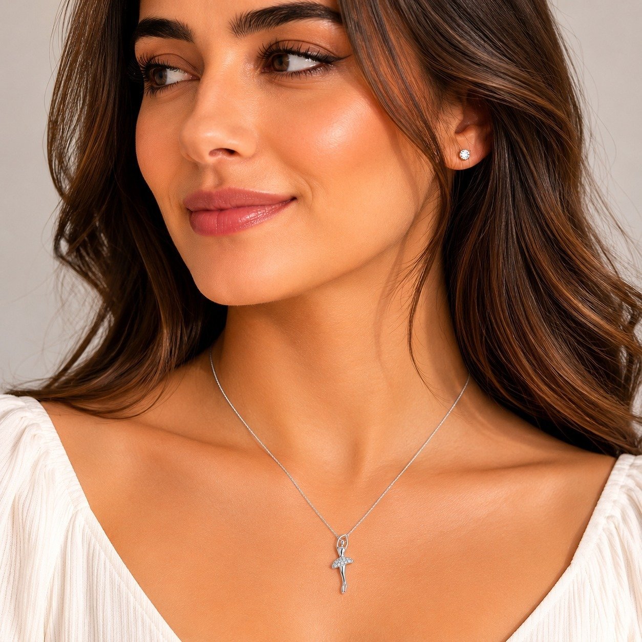 Ballerina Silver Pendant Chain - Image 3