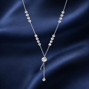Silver Disc Drop Chain