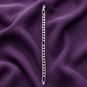 Classic Figaro Silver Bracelet