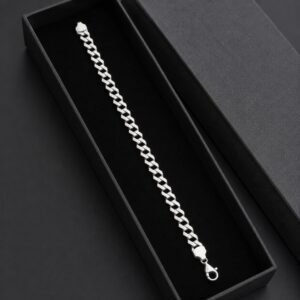 Heavy Silver Cuban Link Bracelet