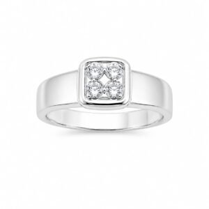 Silver Classic Four-Stone Ring