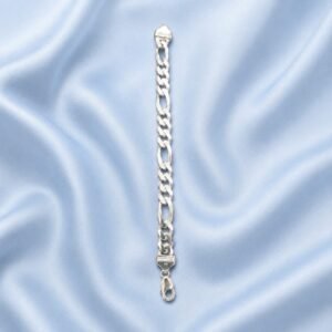 Silver Figaro Link Bracelet